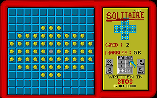 Solitaire atari screenshot